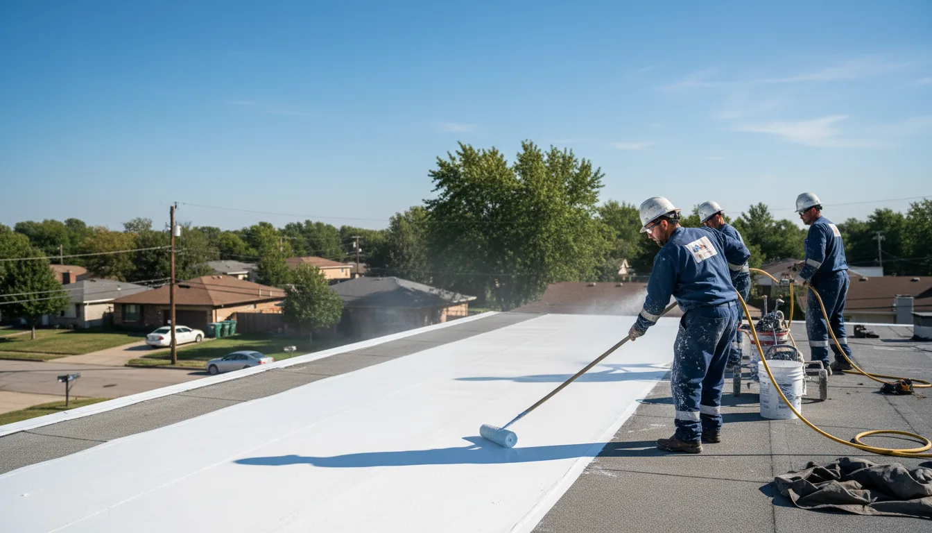 Commercial roof coating in Ralls, TX near me
